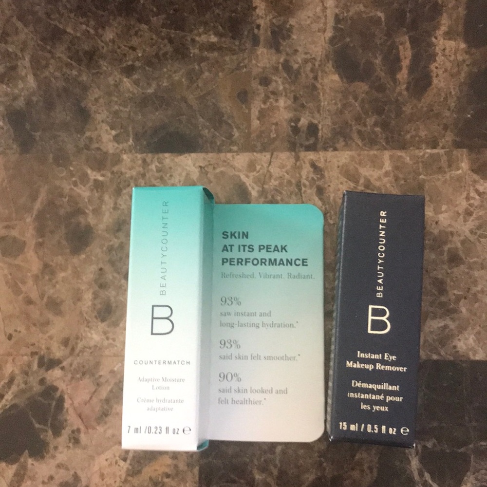 Countermatch lotion and eye makeup remover